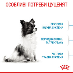 Сухий корм для цуценят дрібних порід ROYAL CANIN XSMALL PUPPY (домашня птиця), 500 г