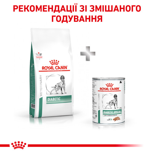 Сухий корм для дорослих собак при цукровому діабеті ROYAL CANIN DIABETIC DOG (домашня птиця),  1.5 кг