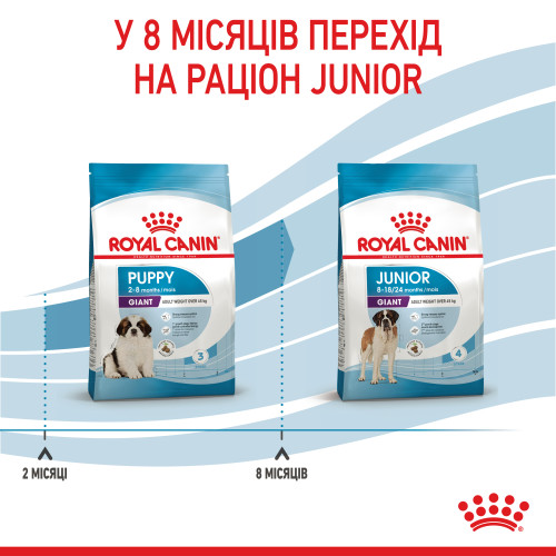 Сухий корм для цуценят гігантських порід ROYAL CANIN GIANT PUPPY (домашня птиця), 15 кг