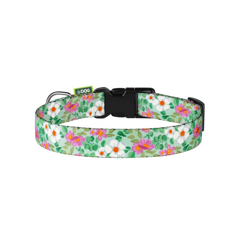 Нашийник для собаки ТМ HIDOG Flowers mint green