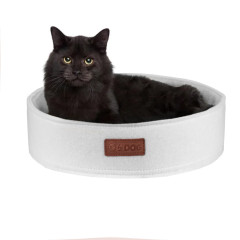 Бортик круглий TM HIDOG для собаки або кота білий