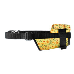 Намордник ТМ HIDOG Flowers yellow з нейлону регульований