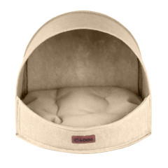 Будиночок ЛЮЛЬКА ТМ HiDOG для собаки або кота, бежевий
