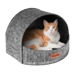 Будиночок ЛЮЛЬКА ТМ HiDOG для собаки або кота, сірий