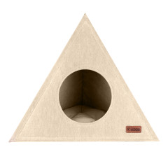 Будиночок КОСМОС ТМ HiDOG для собаки або кота, бежевий