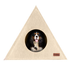 Будиночок КОСМОС ТМ HiDOG для собаки або кота, бежевий