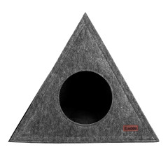 Будиночок КОСМОС ТМ HiDOG для собаки або кота, сірий