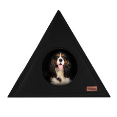 Будиночок КОСМОС ТМ HiDOG для собаки або кота, чорний