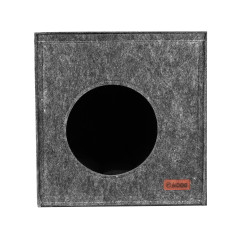 Будиночок КУБИК ТМ HiDOG для собаки або кота, сірий