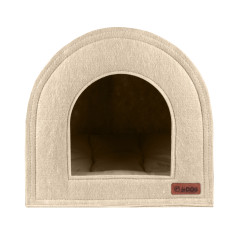 Будиночок ХАТКА ТМ HiDOG для собаки або кота, бежевий