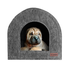 Будиночок ХАТКА ТМ HiDOG для собаки або кота, сірий