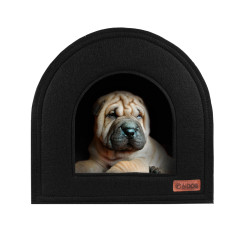 Будиночок ХАТКА ТМ HiDOG для собаки або кота, чорний