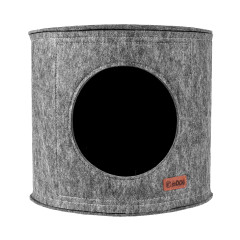 Будиночок ПУФИК ТМ HiDOG для собаки або кота, сірий