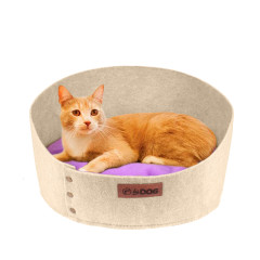 Лежанка Релакс для собаки або кота, бежева