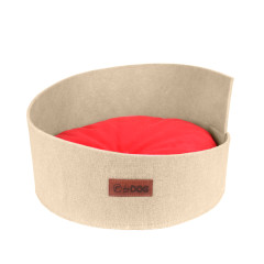 Лежанка Спіраль для собаки або кота, бежева