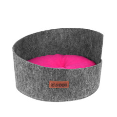Лежанка Спіраль для собаки або кота, сіра