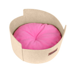 Лежанка Троянда для собаки або кота, бежева