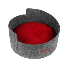 Лежанка Троянда для собаки або кота, сіра