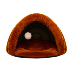 Будиночок Перлина ТМ HiDOG для кота (45*32см), коричневий