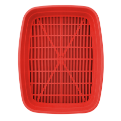 Туалет для котів Природа з сіткою 27,5 x 36,5 x 5 см (пластик, кольори в асортименті)