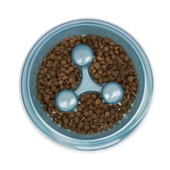 Миска Trixie пластикова для повільного годування 450 мл /20 см (блакитна)