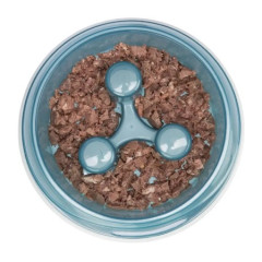 Миска Trixie пластикова для повільного годування 450 мл /20 см (блакитна)