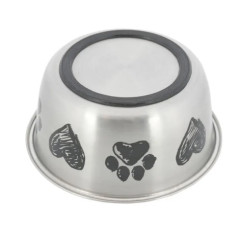 Миска Trixie металева на гумовій основі 2 л/20 см