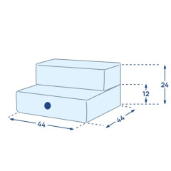 Сходинки для собак Tetris Gray Light Single