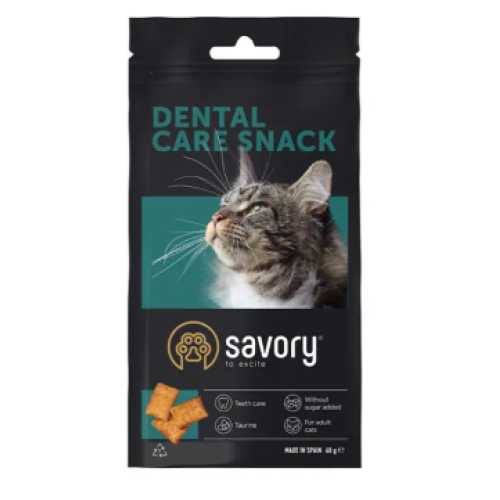 Ласощі для котів Savory Snack Dental Care 60 г (подушечки для гігієни зубів)