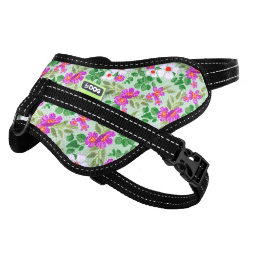 Шлея ТМ HIDOG Метелик Flowers mint green