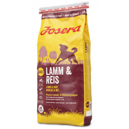 Сухий корм для дорослих собак JOSERA Lamm + Reis (Ягня та Рис), 12,5 кг