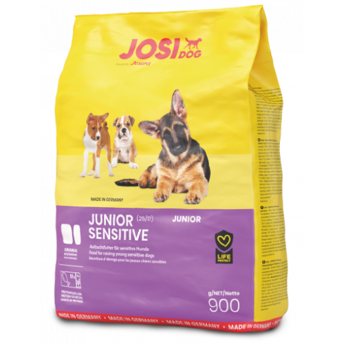 Сухий корм для цуценят з чутливим травленням JOSERA JosiDog Junior Sensitive (домашня птиця), 900 г